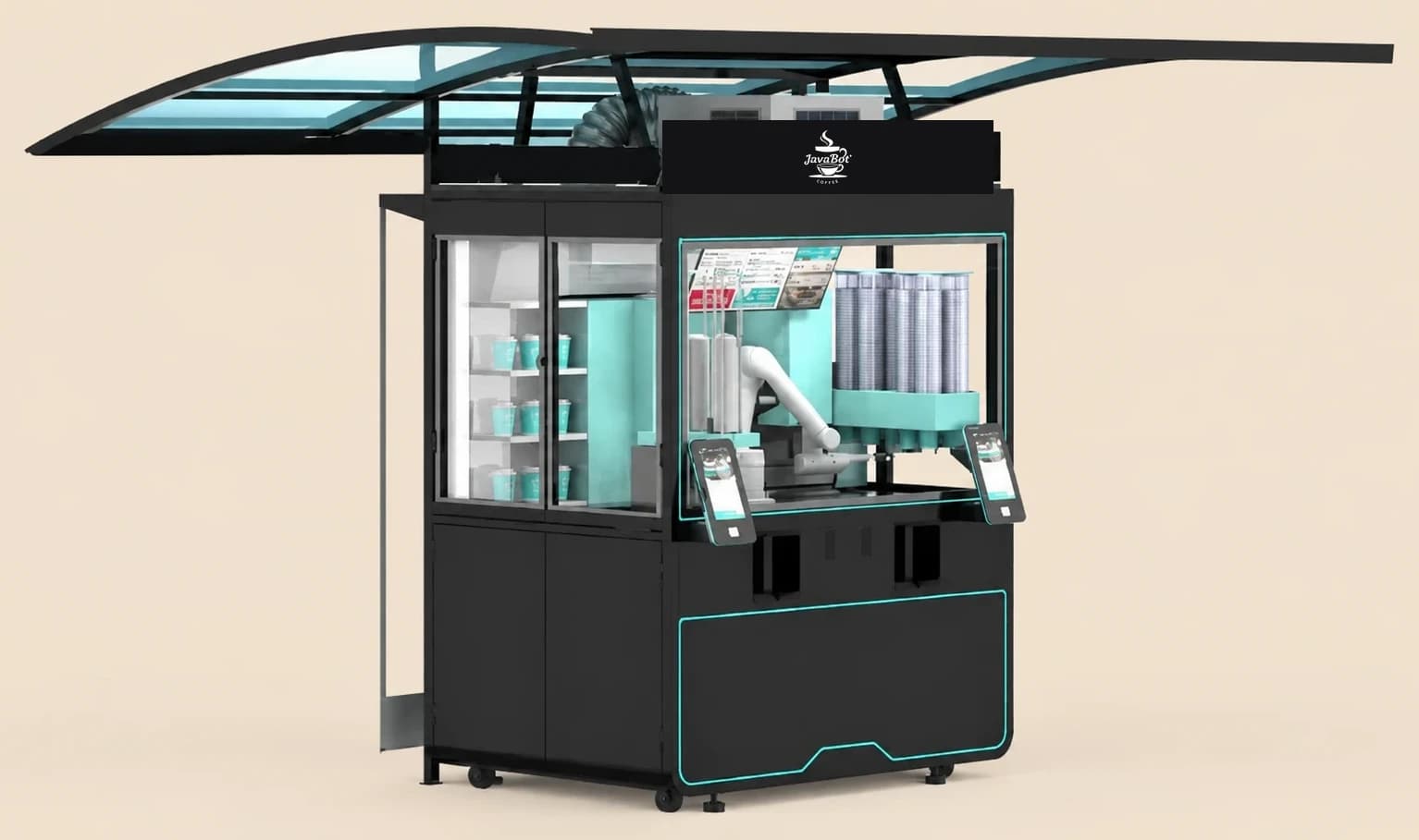 JavaBot Kiosk · utendørs