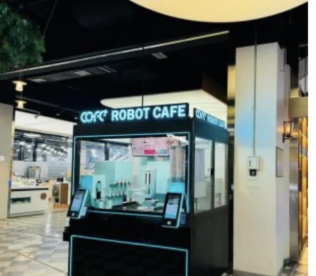 Robotkafé i bruk — Kjøpesenter